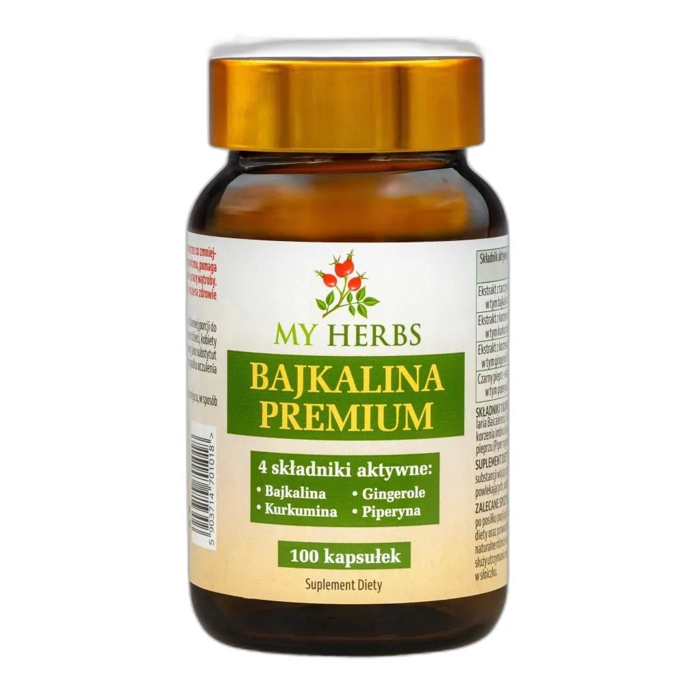 bajkalina 85% z korzenia tarczycy baikalskiej i kurkuminy – naturalny antyoksyda — zdjęcie 2