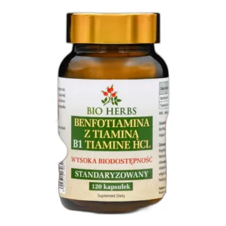 BENFOTIAMINA Z TIAMINĄ B1 TIAMINE HCL STANDAR 120 KAPS — zdjęcie 1