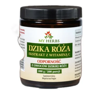 ekstrakt z dzikiej róży z witaminą c – 200 g na odporność, skórę i stawy — zdjęcie 1