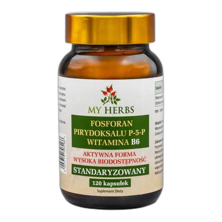 FOSFORAN PIRYDOKSALU P-5-P WIT B6 STANDAR AKTYWNA FORMA 120 KAPS — zdjęcie 2