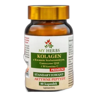 suplement z kolagenem, kwasem hialuronowym, koenzymem q10 i witaminą c dla skóry — zdjęcie 1