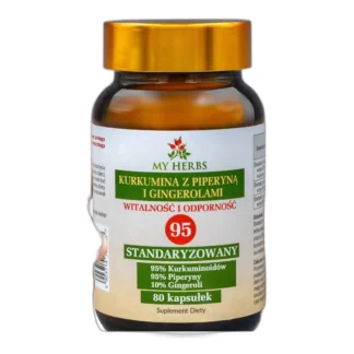KURKUMINA Z PIPERYNĄ I GINGEROLAMI 80 KAPS. WITALNOŚĆ ODPORNOŚĆ — zdjęcie 1