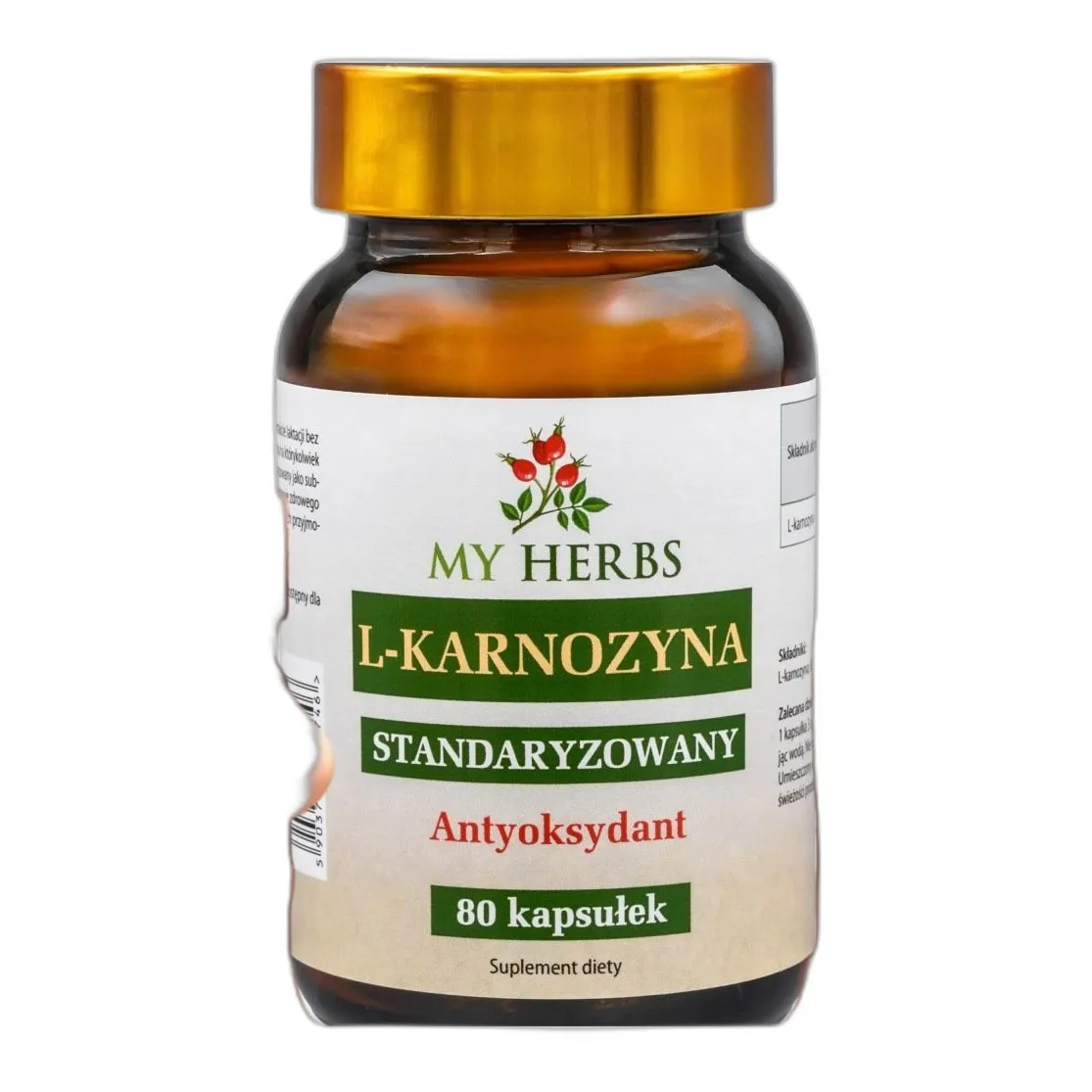 l-karnozyna 80 kapsułek – naturalny antyoksydant wspierający aktywność mięśni i — zdjęcie 1