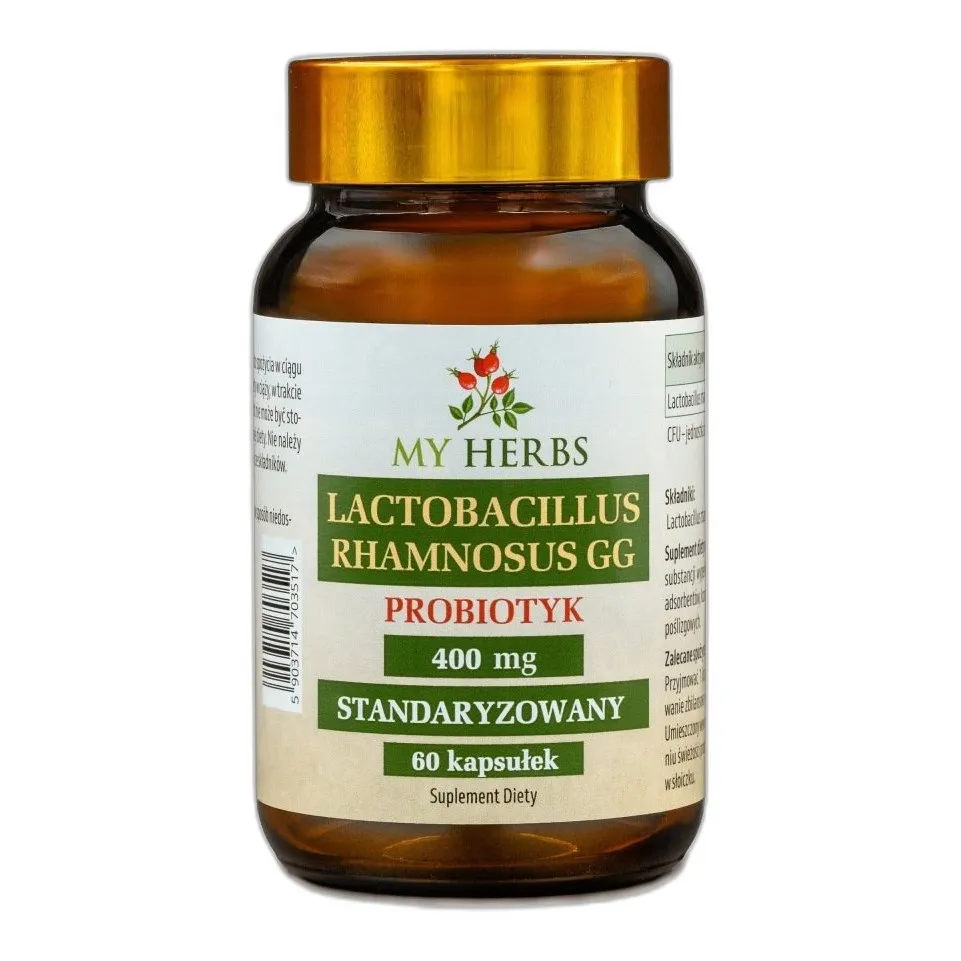 probiotyk z lactobacillus rhamnosus gg – 60 kapsułek wspierających mikroflorę je — zdjęcie 2