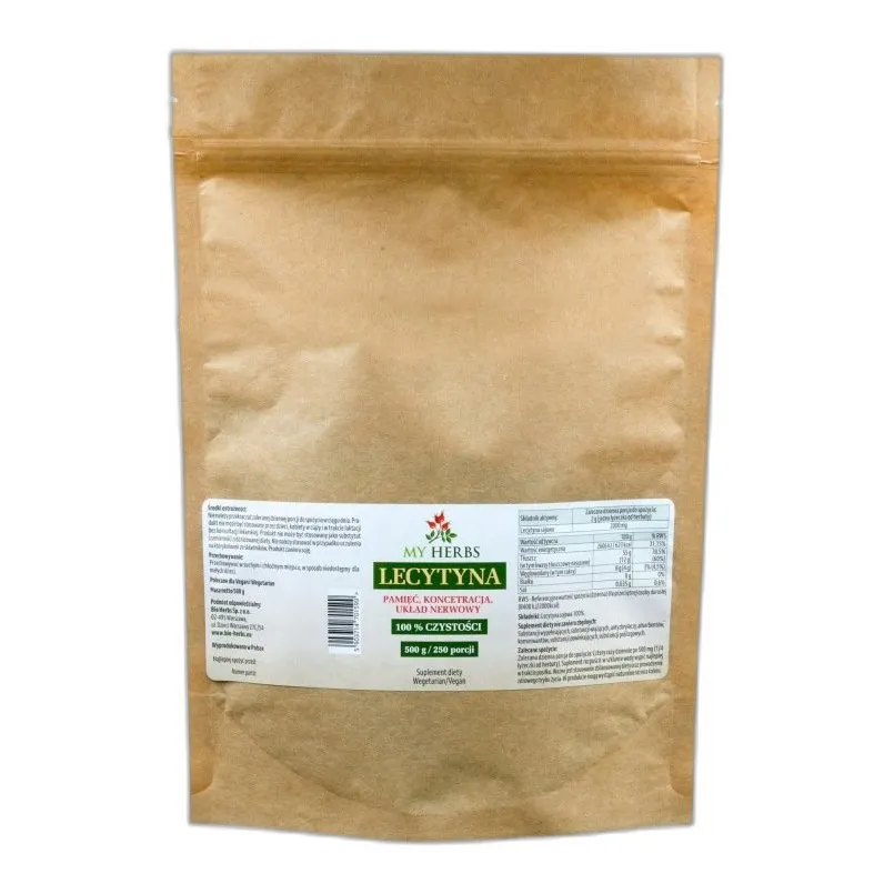 Lecytyna mózg cholesterol pamięć koncentracja 100% czystości 500g 250 porc — zdjęcie 2