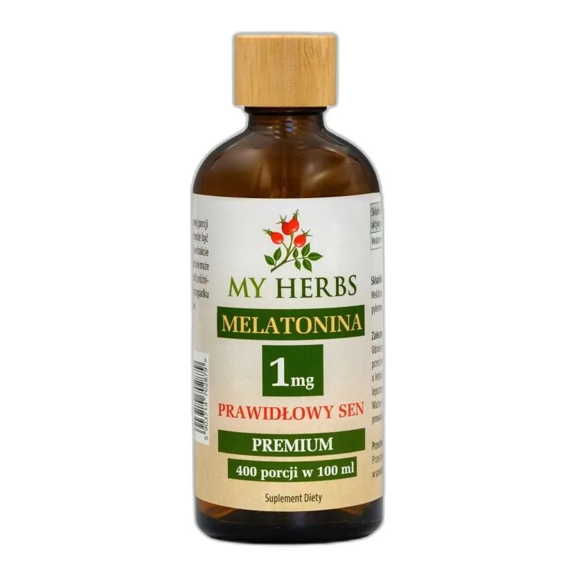 Melatonina 1 mg krople – wsparcie dla naturalnego rytmu snu, 400 dawek w butelce — zdjęcie 2