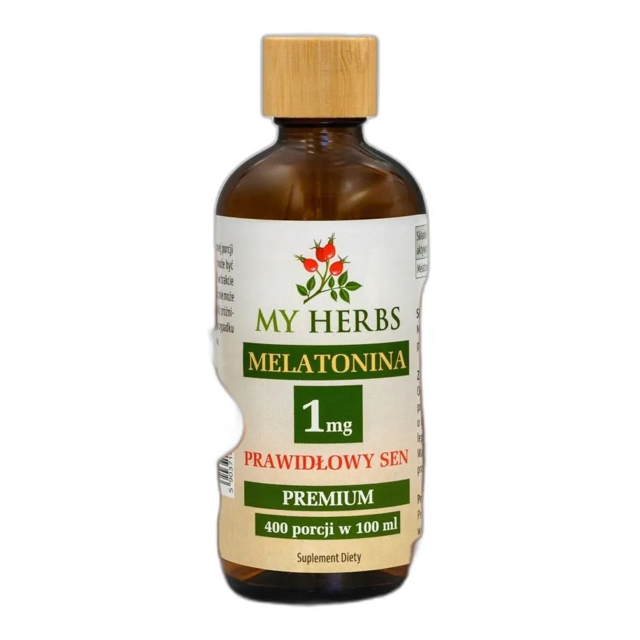 Melatonina 1 mg krople – wsparcie dla naturalnego rytmu snu, 400 dawek w butelce — zdjęcie 1