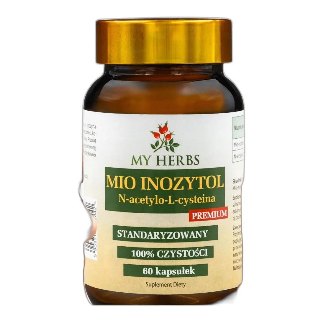 Mio Inozytol N-Acetylocysteina Premium standaryzowany 60szt hormony Premium — zdjęcie 1