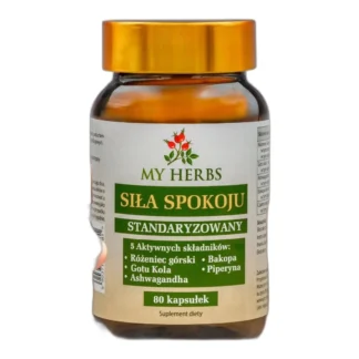 Siła Spokoju Rhodiola Rosea Bacopa Gotu Kola Ashwagandha adaptogeny 80 kaps — zdjęcie 1