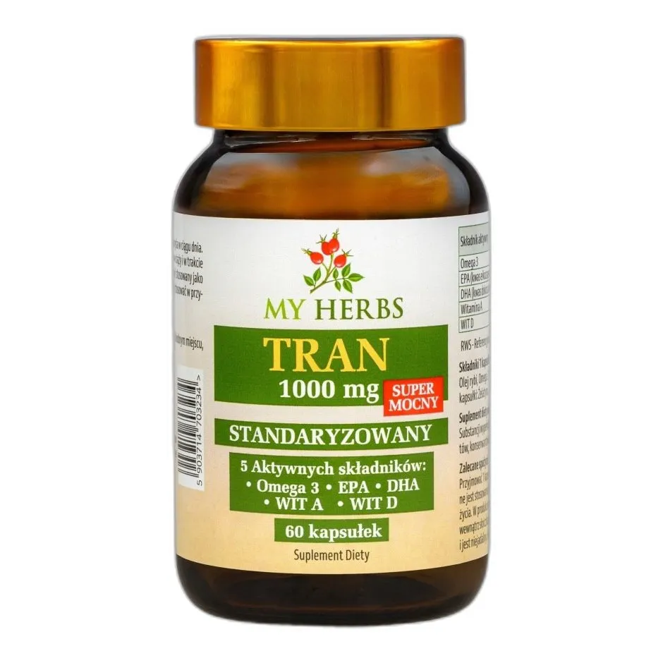tran 1000 mg – naturalne źródło omega-3 dla codziennego wspierania organizmu — zdjęcie 2