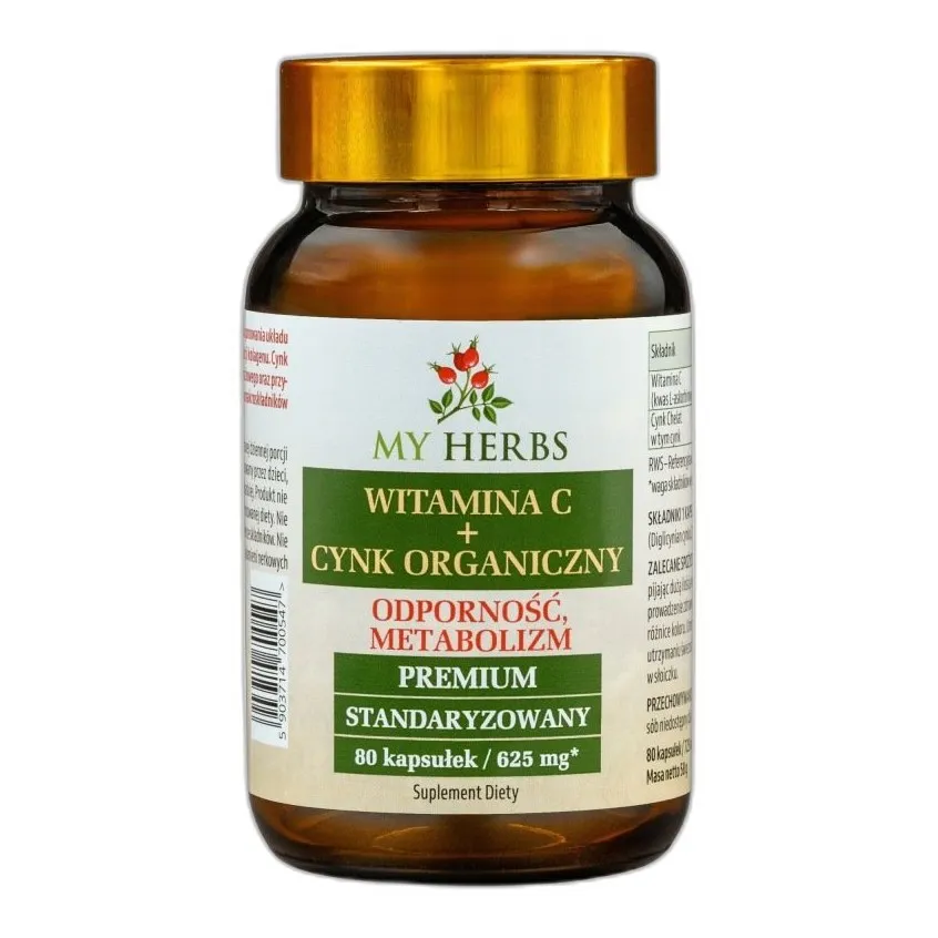 WITAMINA C + CYNK ORGANICZNY 80 szt. MAX DAWKA CYNKU — zdjęcie 2