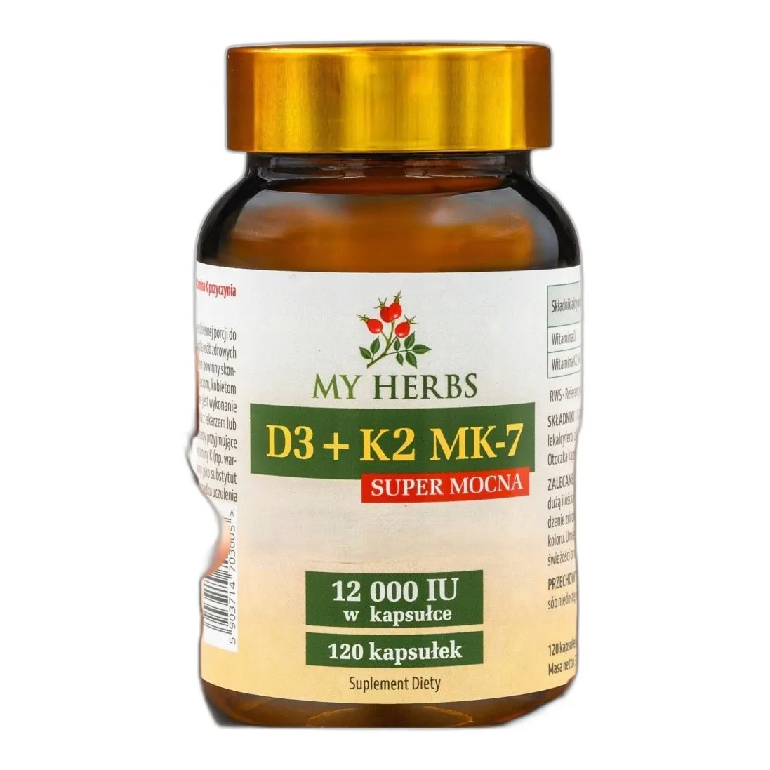 witamina d3+k2 mk-7 12000 iu – silne wsparcie dla kości, serca i odporności — zdjęcie 1