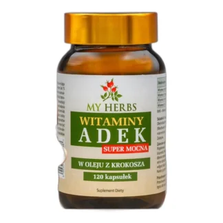 witaminy a, d, e, k w oleju z krokosza – 120 kapsułek do codziennego wspomagania — zdjęcie 1