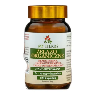 żelazo organiczne 30 mg – 120 kapsułek dla energii i witalności — zdjęcie 1